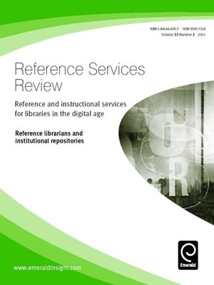 cover image of Reference Services Review, Volume 33, Issue 3